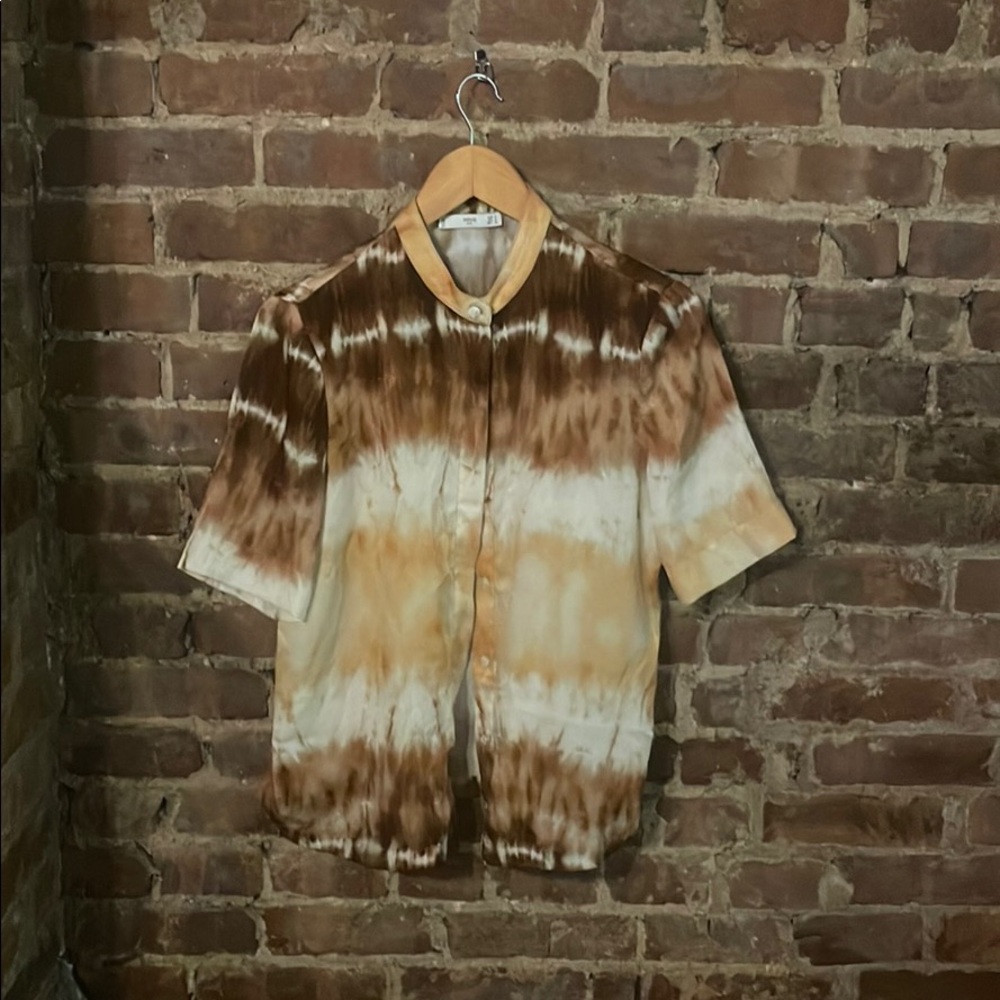 Mango shirt short sleeve